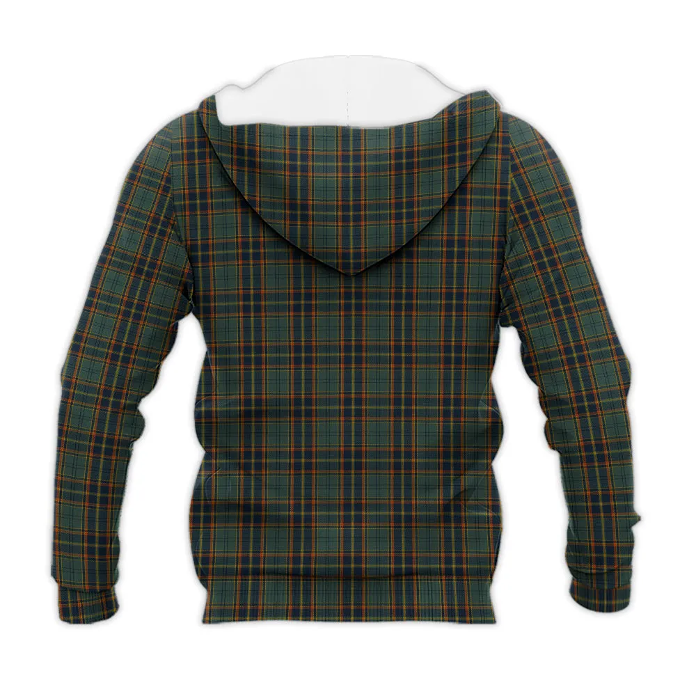 Antrim County Ireland Tartan Knitted Hoodie