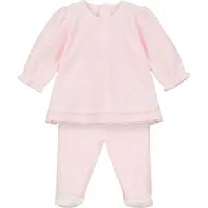 Baby Girls Pink Ella Velour Set