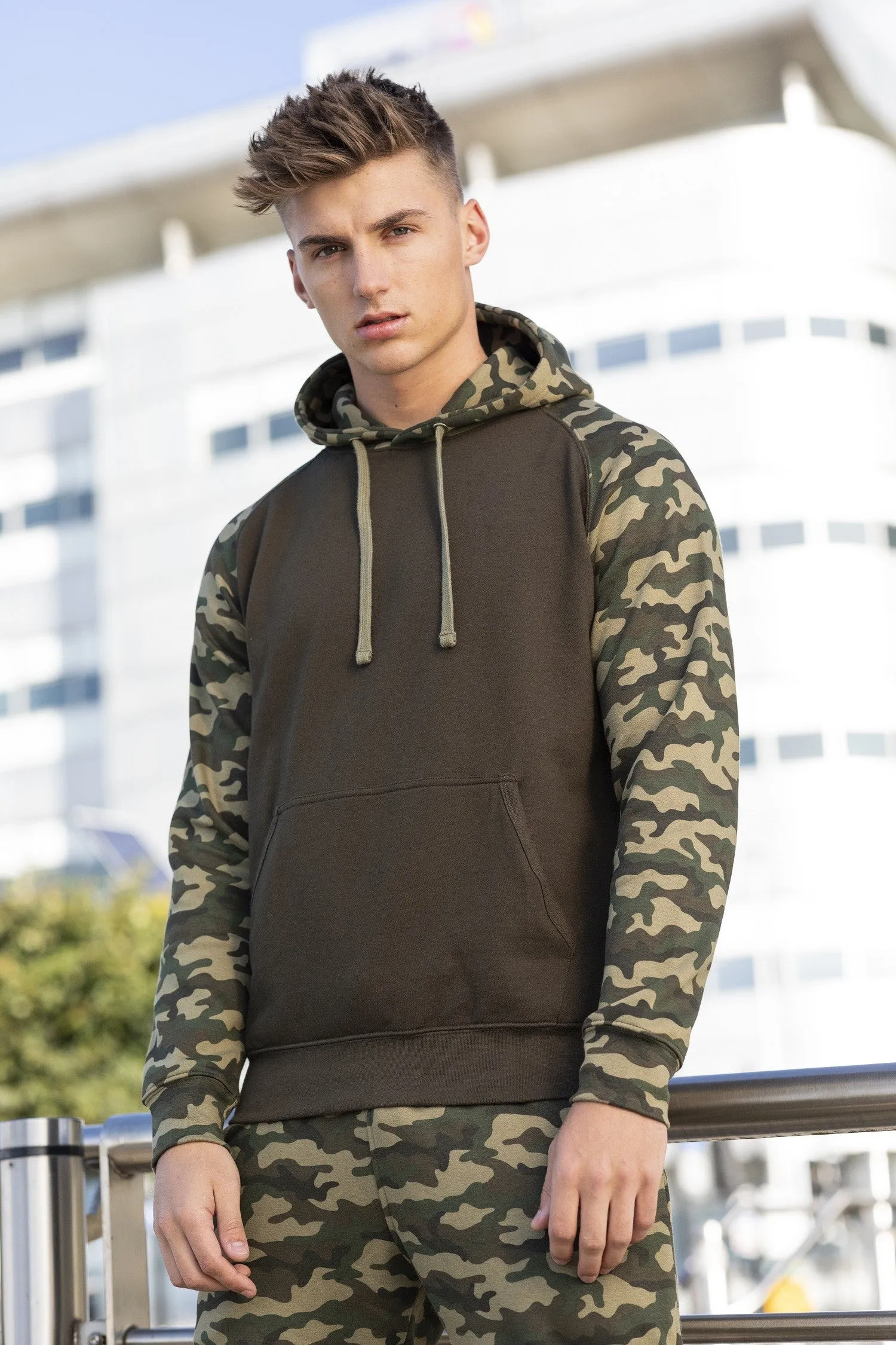 Baseball Hoodie | SOLID BLACK/BLACK CAMO