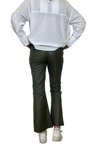 Bell Bottom Leather Pant | Combat