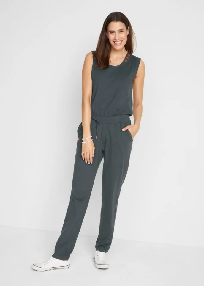 Bpc Bonprix Collection Jersey Jumpsuit, black