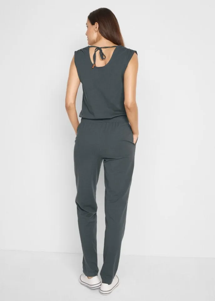 Bpc Bonprix Collection Jersey Jumpsuit, black