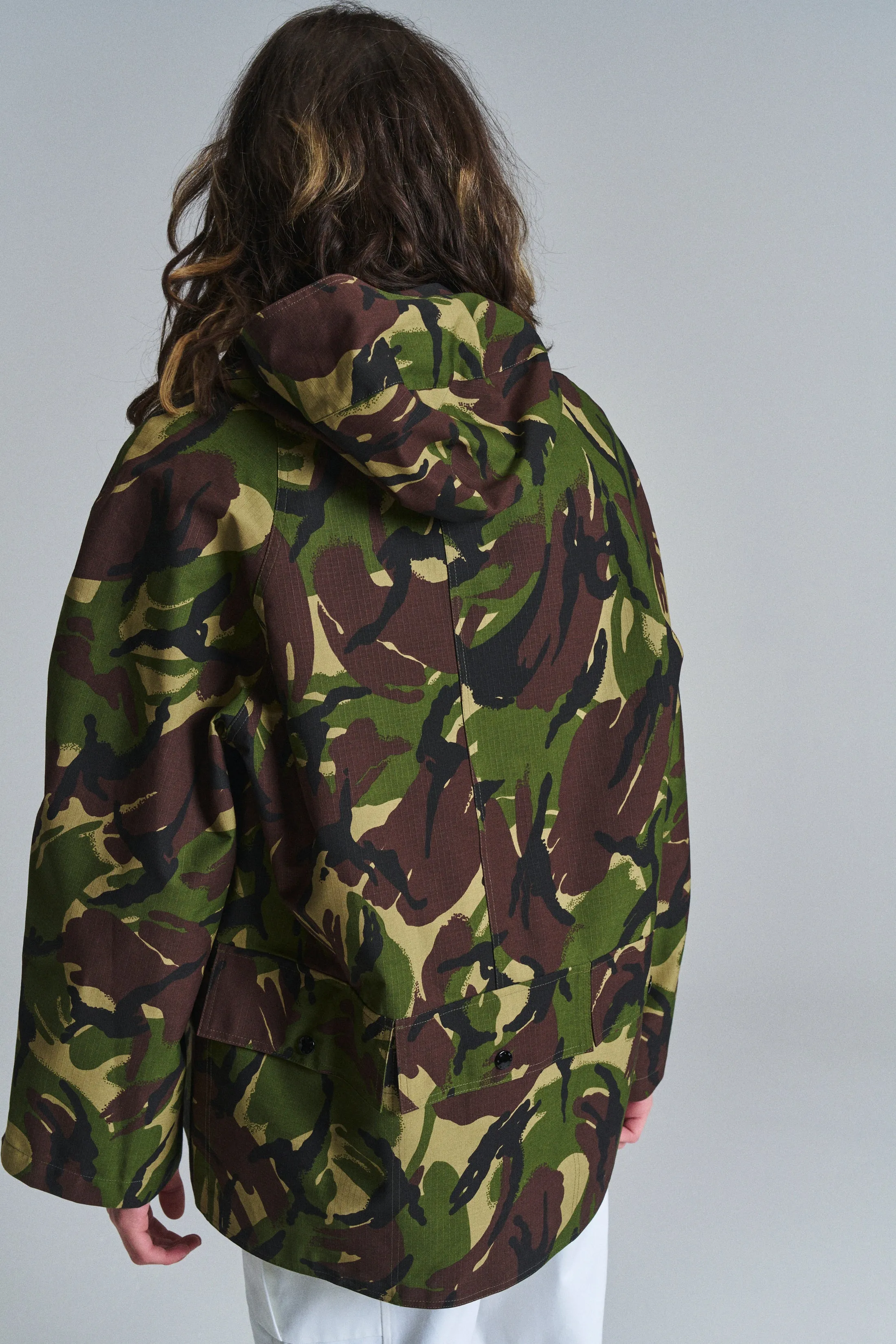 Camo Poly Cargo Pleat Smock