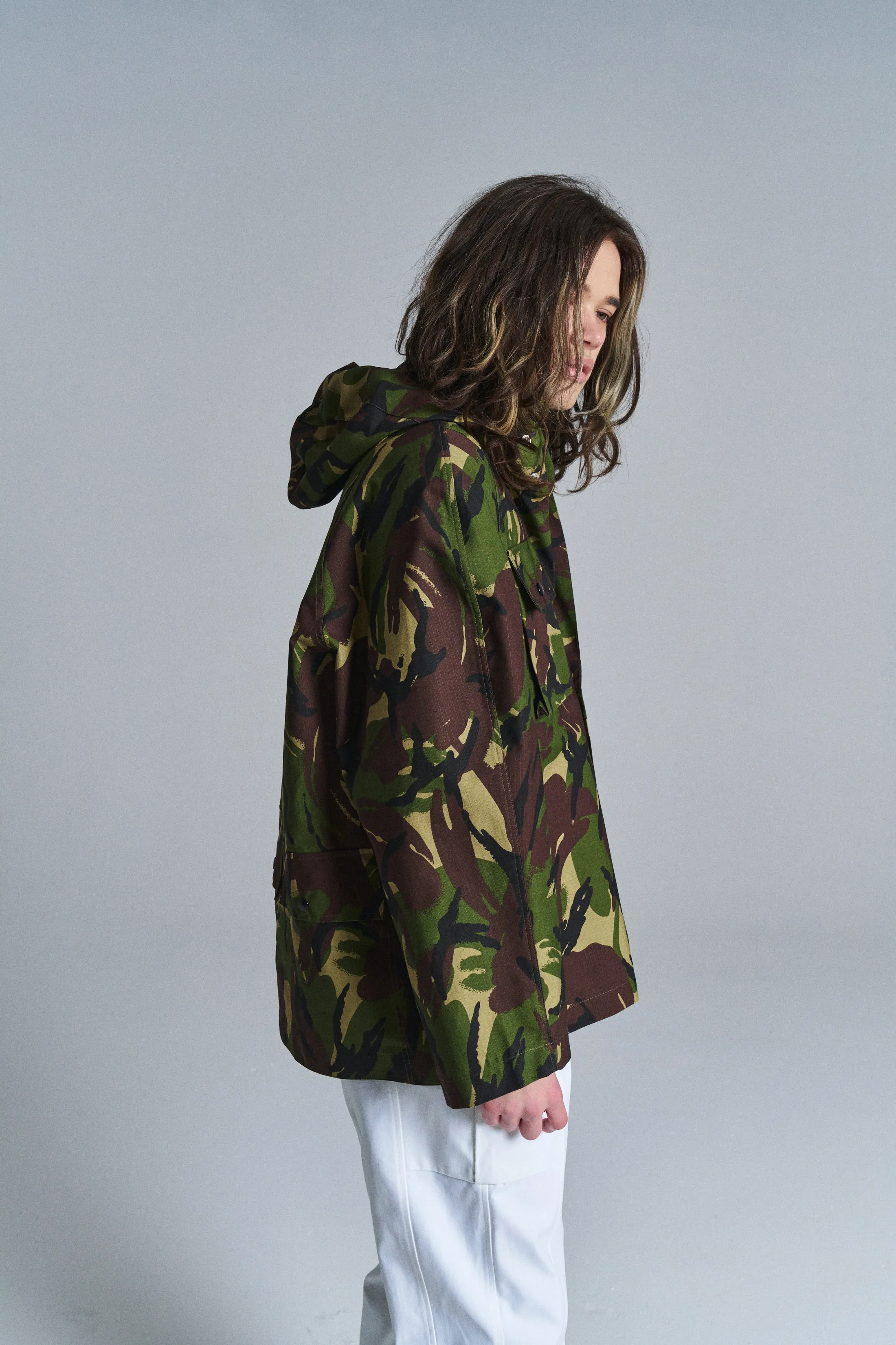 Camo Poly Cargo Pleat Smock