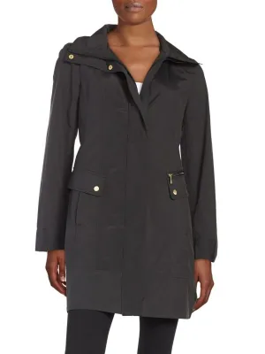 Cole Haan Folding Raincoat, black