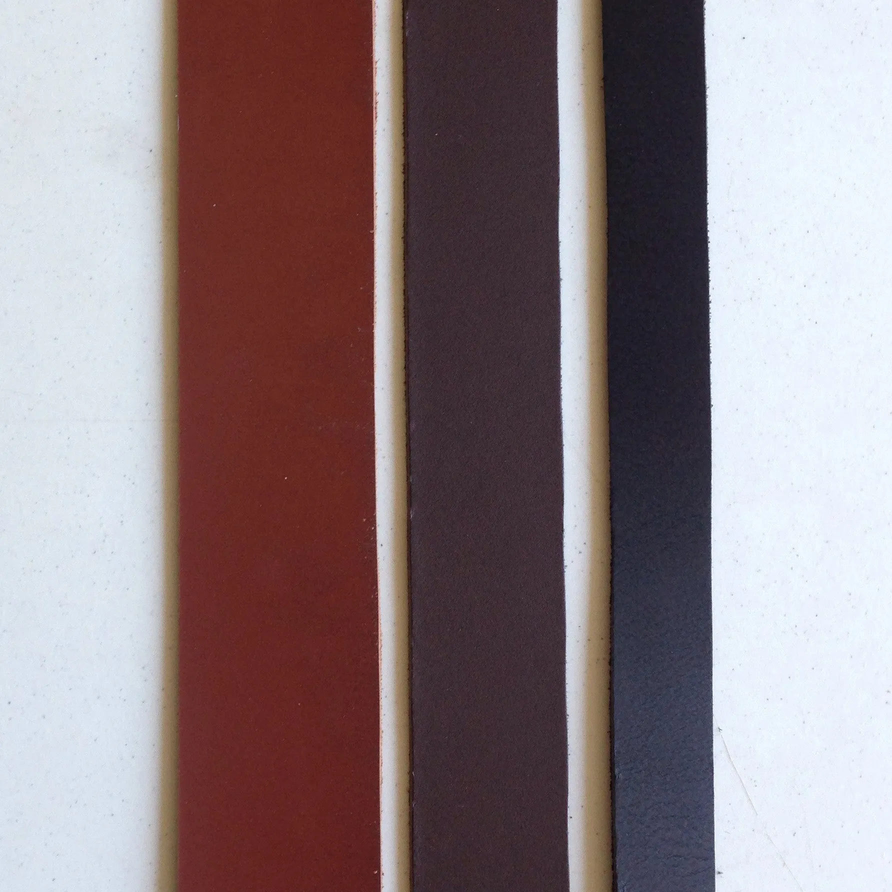 Coloured Leather Belt Straps