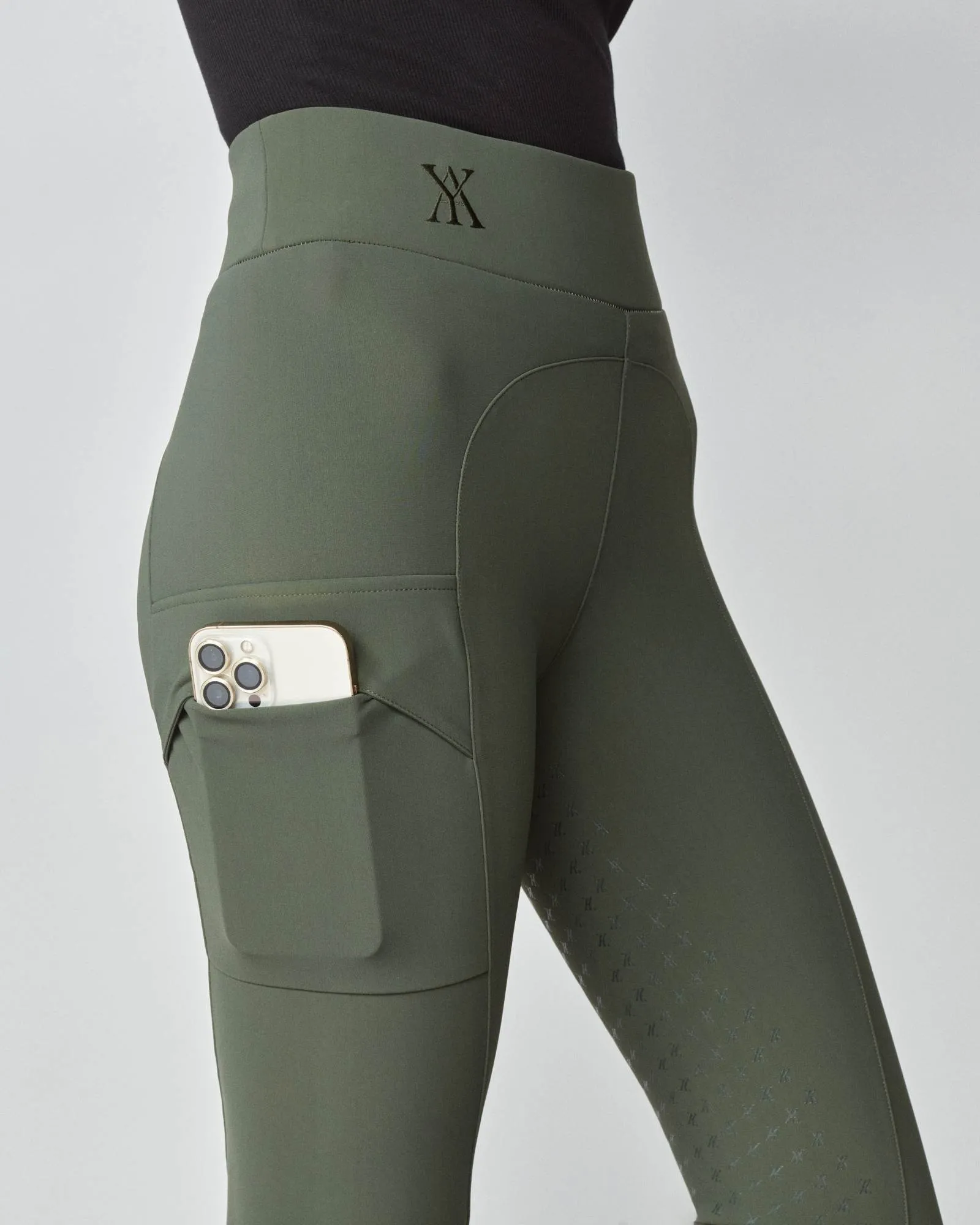 Compression Pull-On Breeches Green