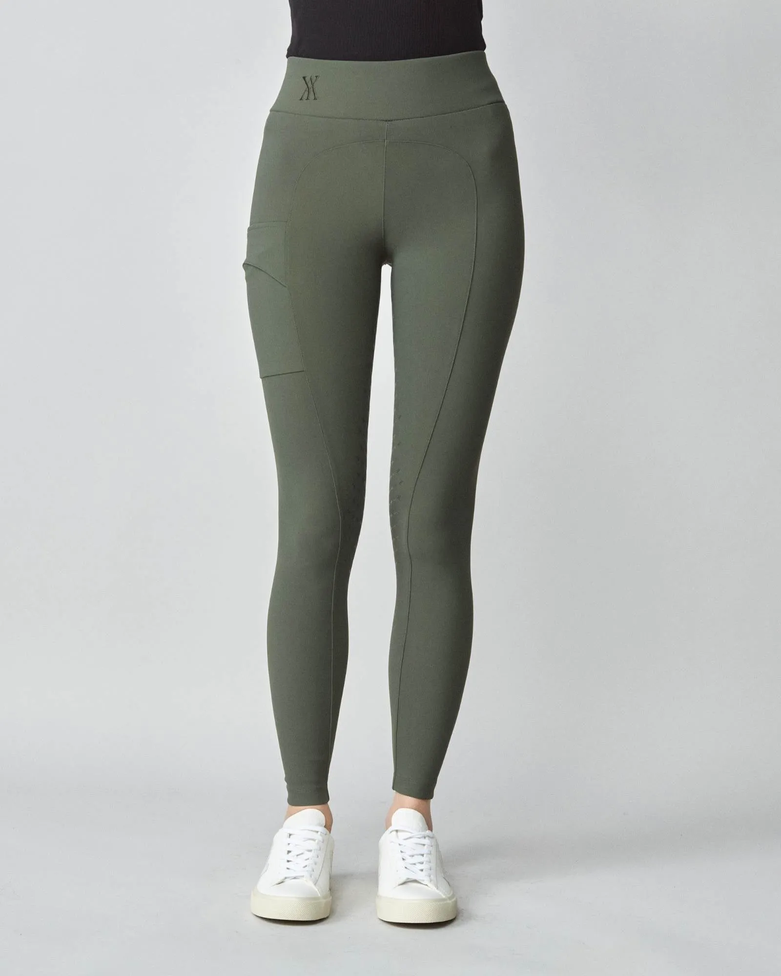 Compression Pull-On Breeches Green