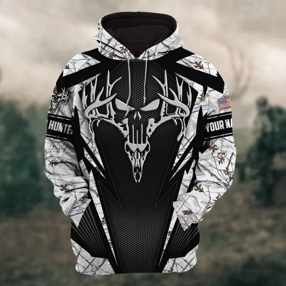 Customized 3D Hunting Hoodie Pullover Deer Hunting Hoodie Men Women Hunter Gift