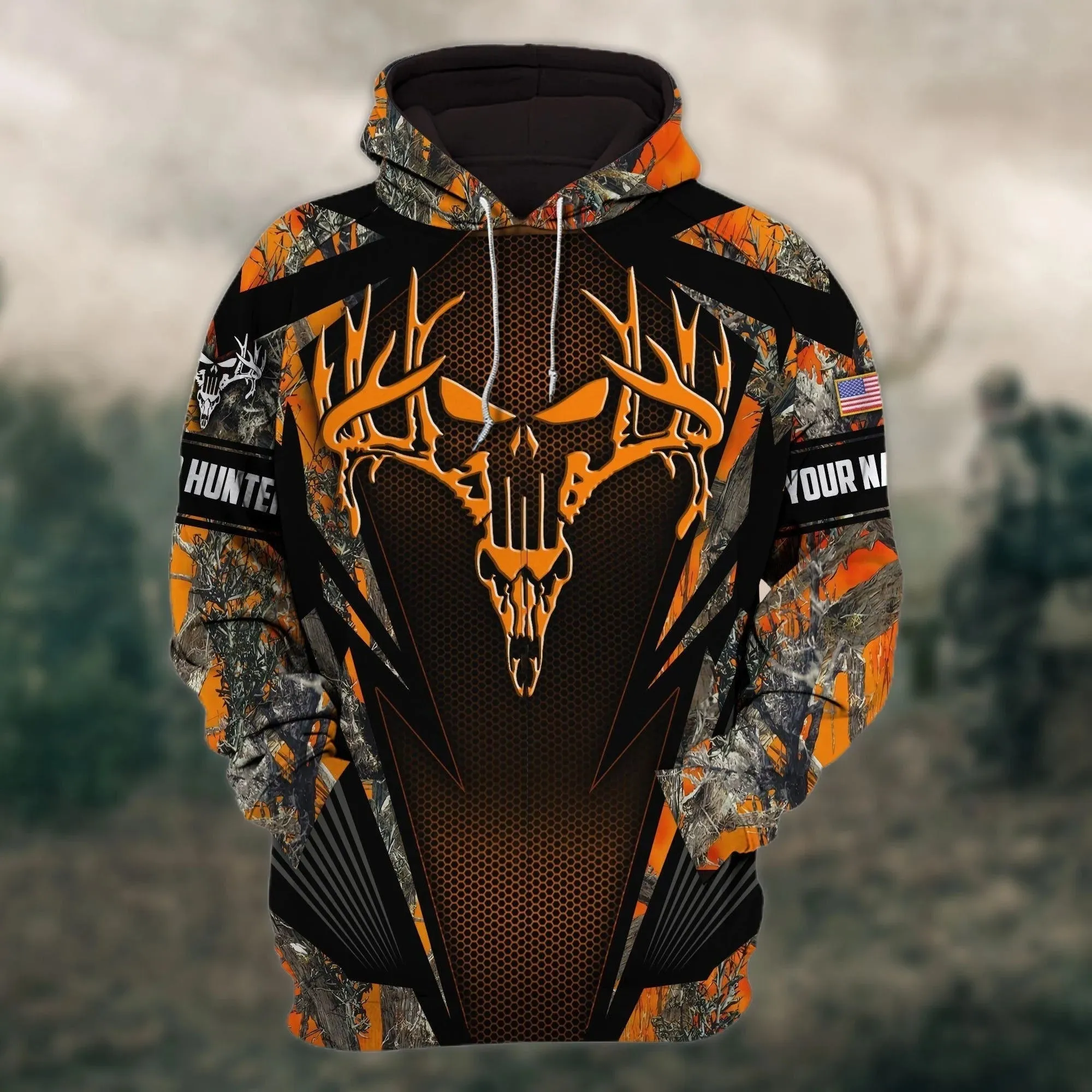 Customized 3D Hunting Hoodie Pullover Deer Hunting Hoodie Men Women Hunter Gift