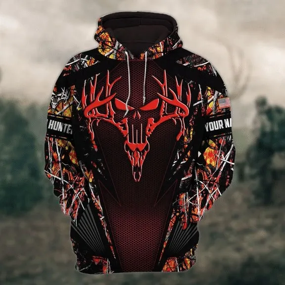 Customized 3D Hunting Hoodie Pullover Deer Hunting Hoodie Men Women Hunter Gift