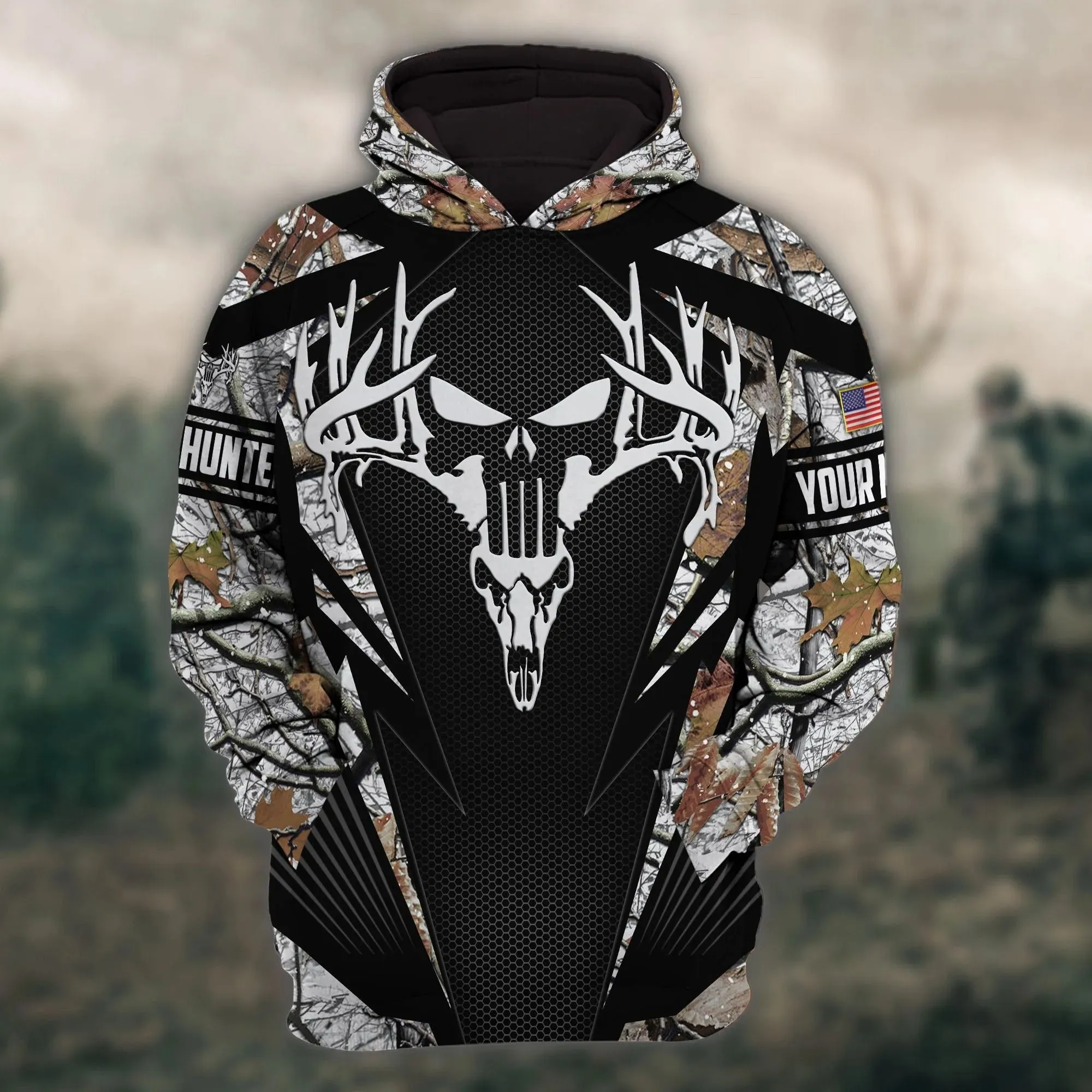 Customized 3D Hunting Hoodie Pullover Deer Hunting Hoodie Men Women Hunter Gift