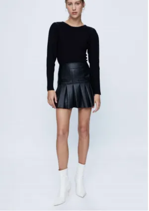 Daria Vegan Leather Skirt