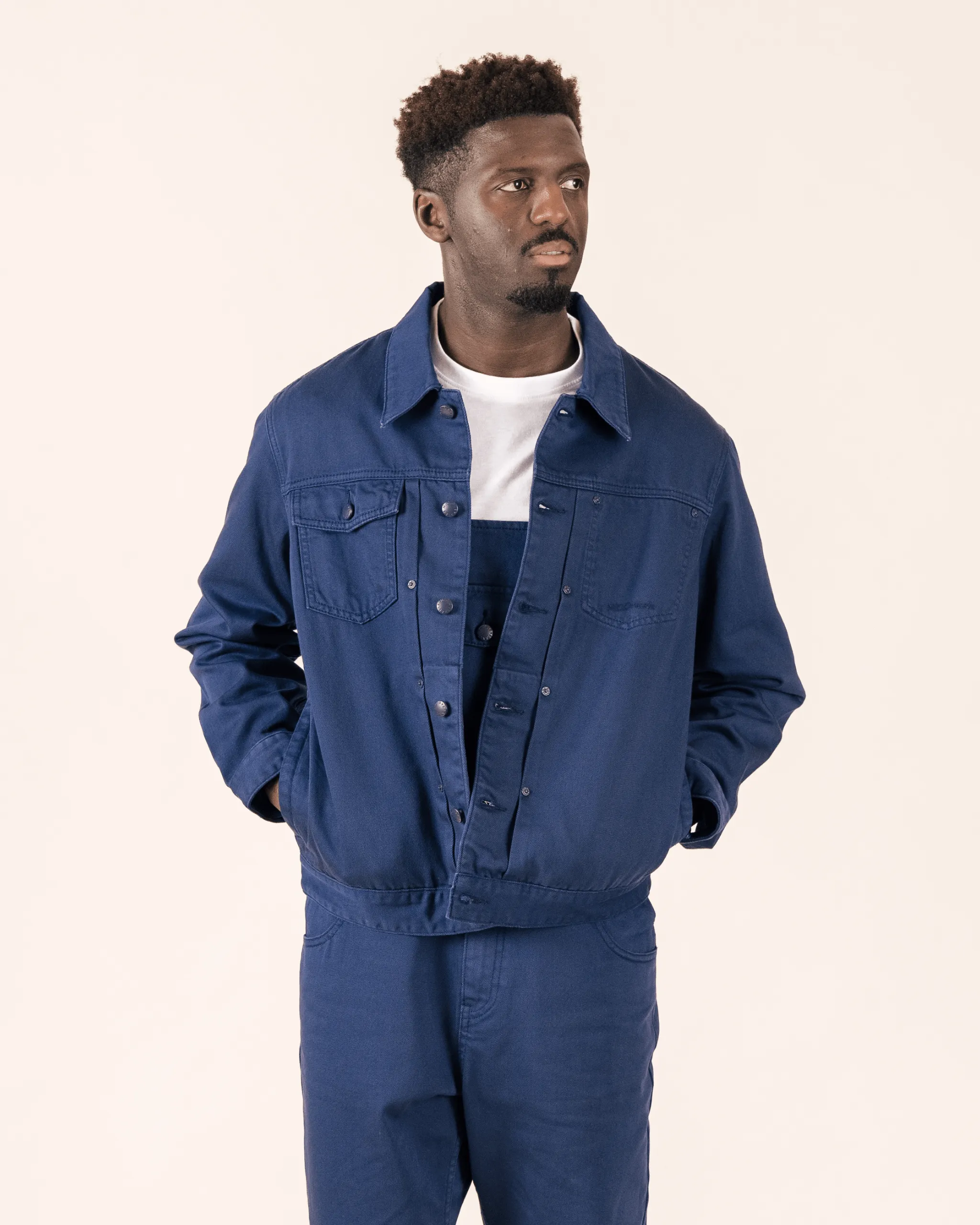 Denim Battle Jacket Navy