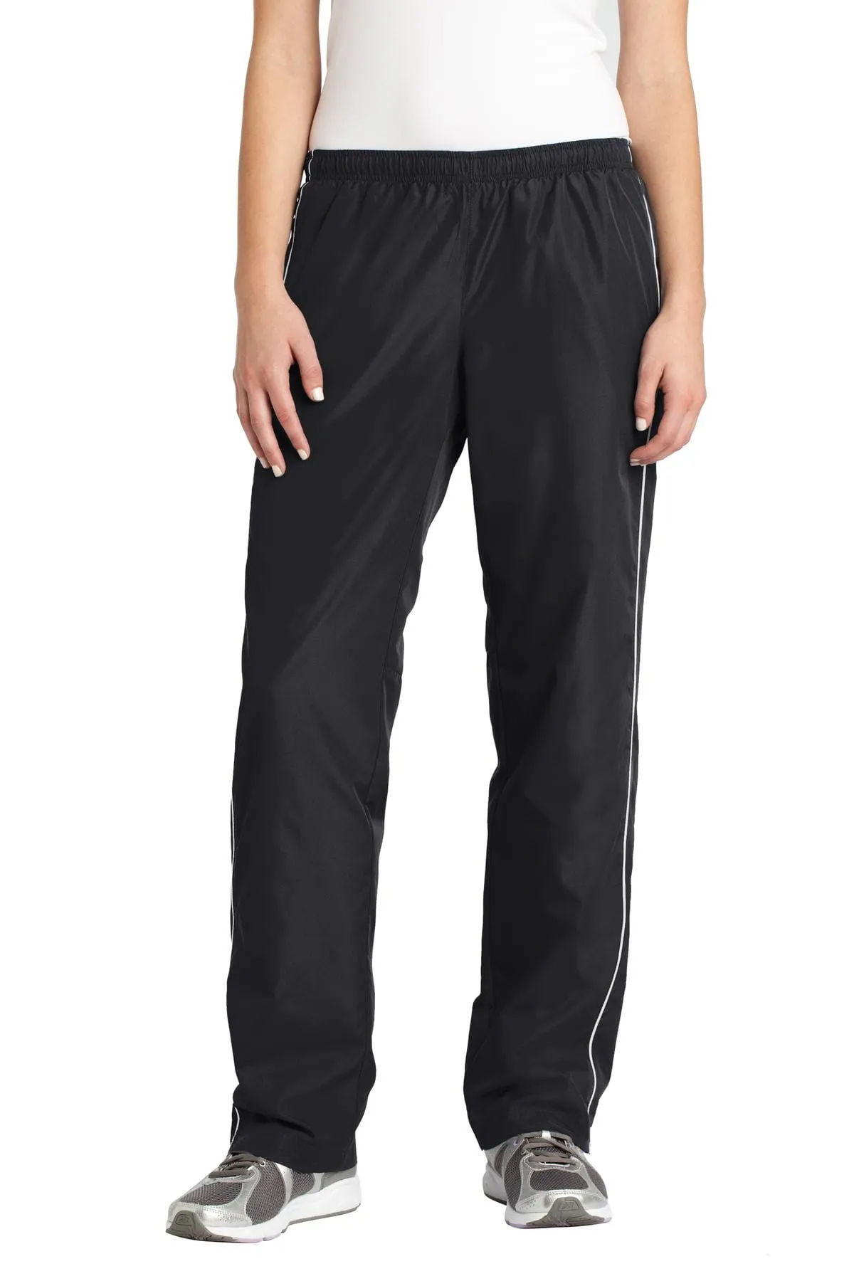 DISCONTINUED  Sport-Tek ®  Ladies Piped Wind Pant. LPST61