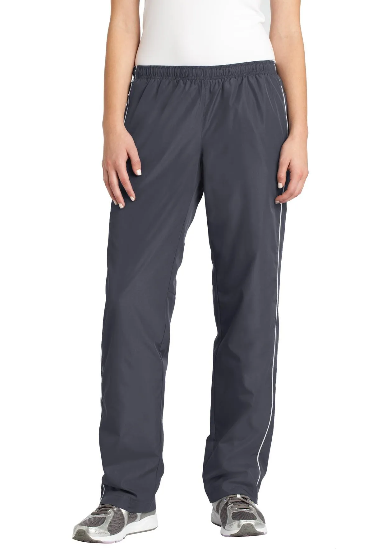 DISCONTINUED  Sport-Tek ®  Ladies Piped Wind Pant. LPST61