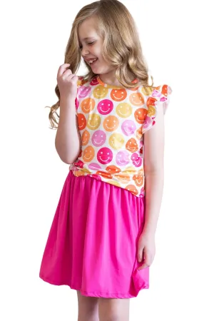 Don't Worry, Be Hippy S/s Ruffle Tee