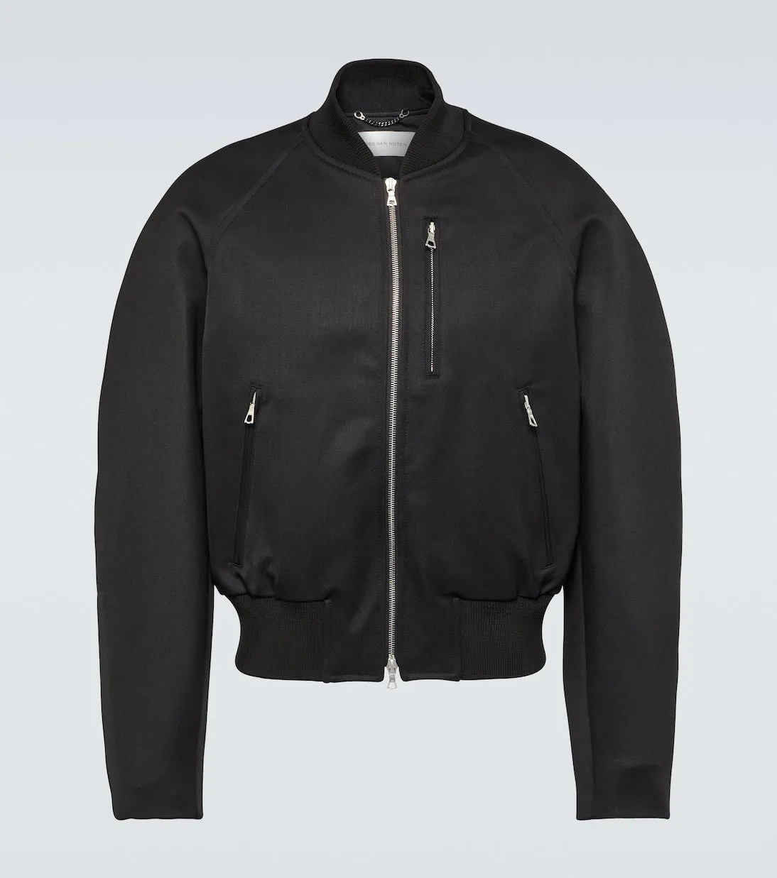 Dries Van Noten Zip Bomber, Black