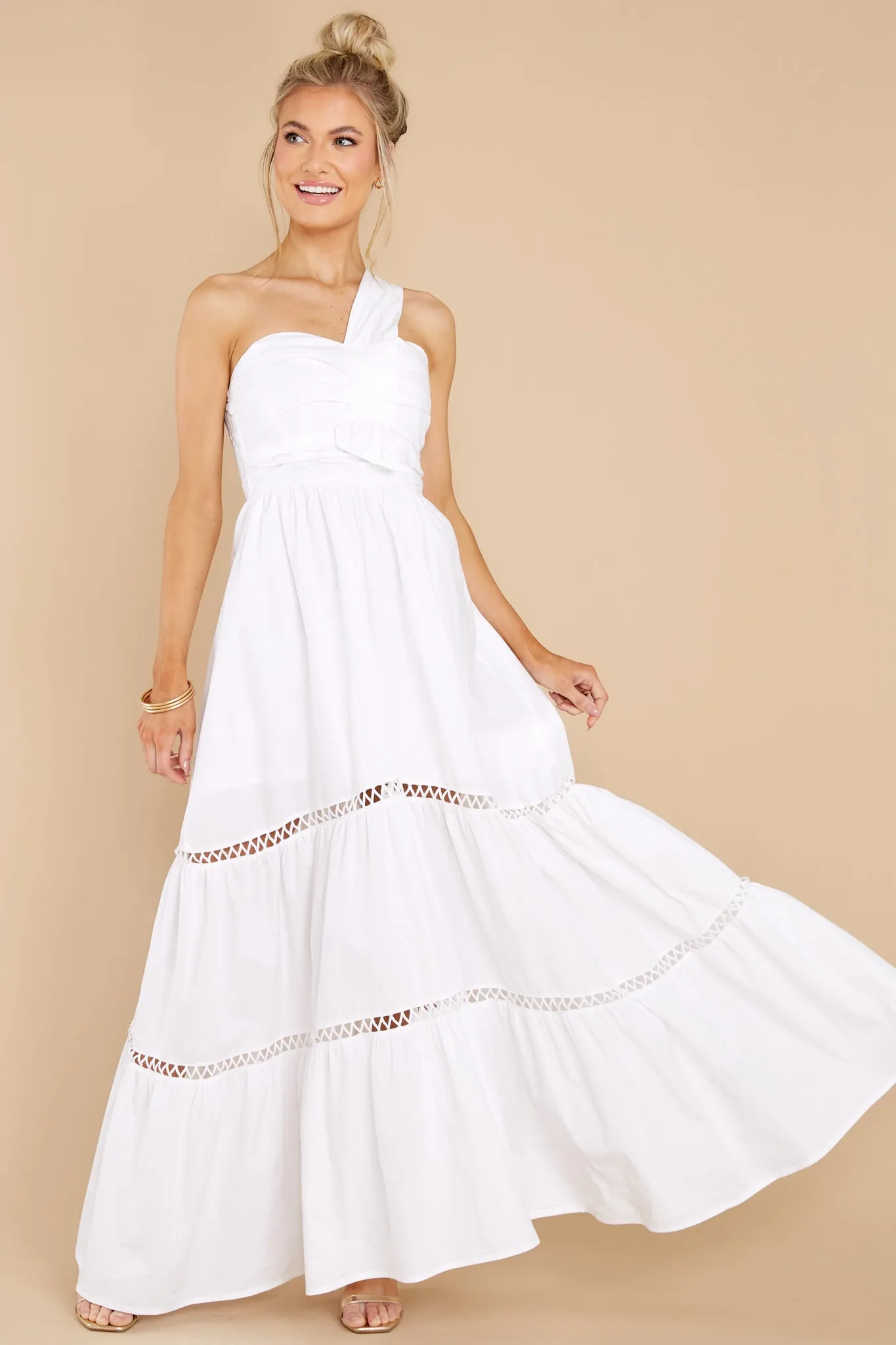 Elle White Maxi Dress