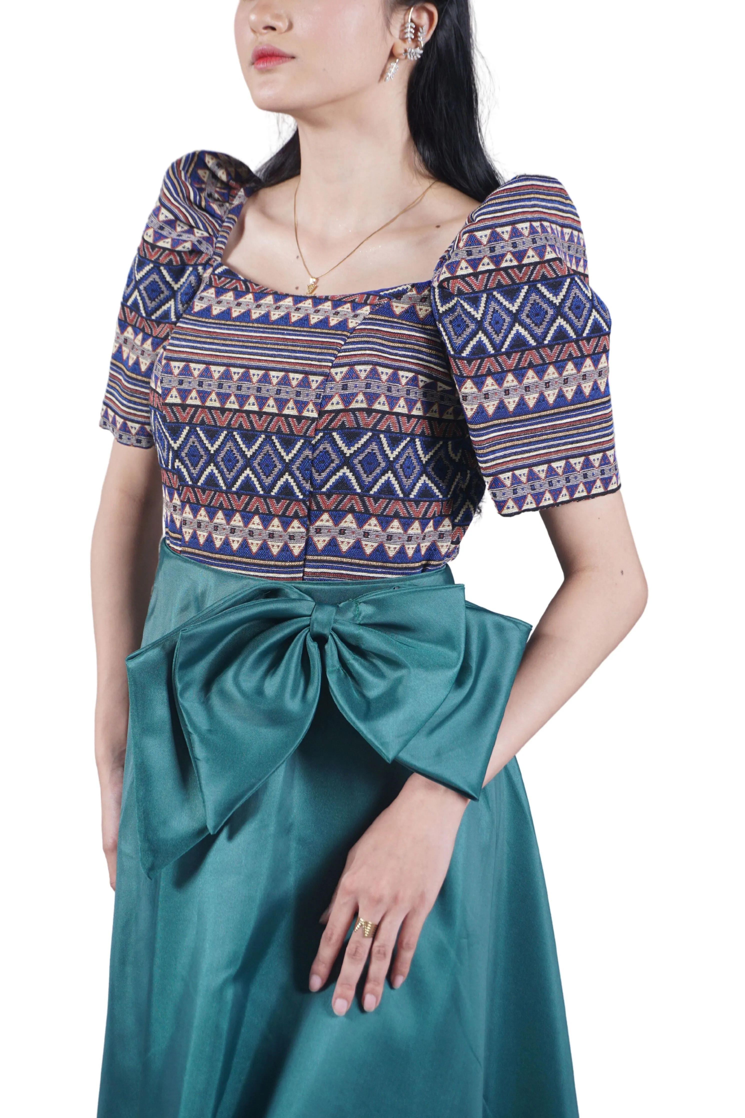 Ethnic Modern Elegante Filipiniana  - Rivah JN47