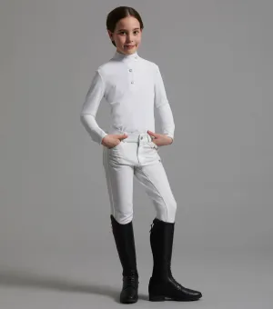 EX DISPLAY - Brava Girls Full Seat Gel Competition Riding Breeches GREY