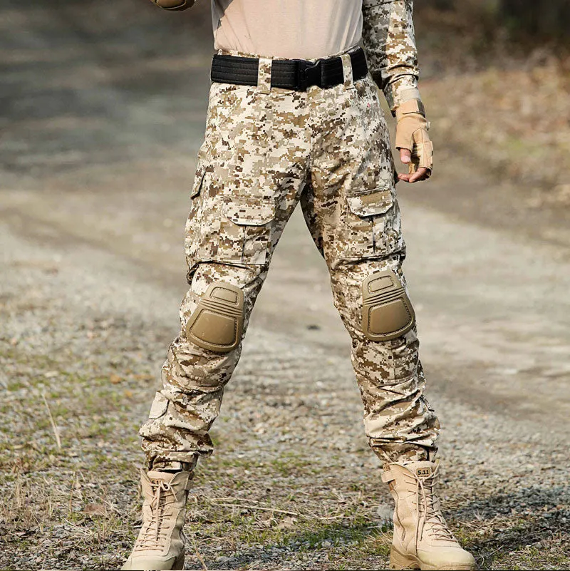 Four Seasons Military Tactical Pants CP Camouflage Black Python Pattern Frog Pants Overalls