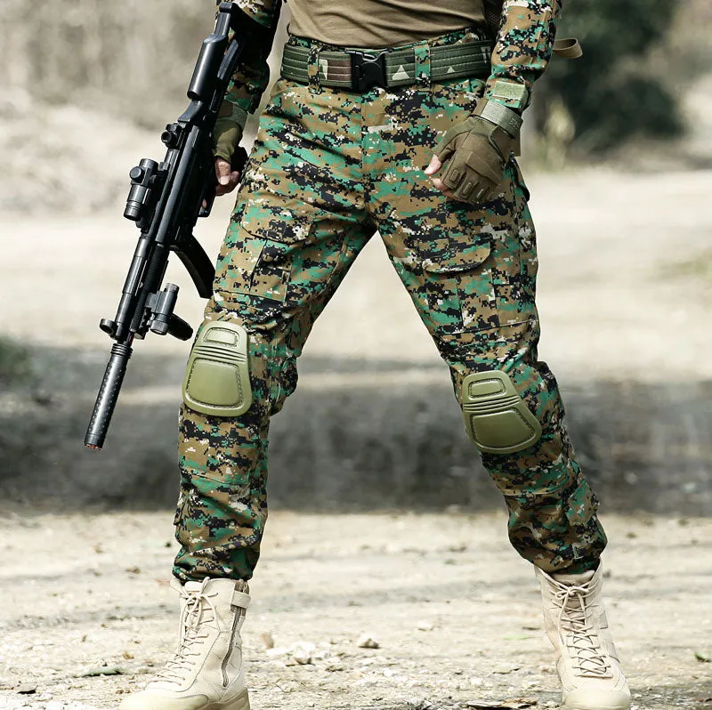 Four Seasons Military Tactical Pants CP Camouflage Black Python Pattern Frog Pants Overalls