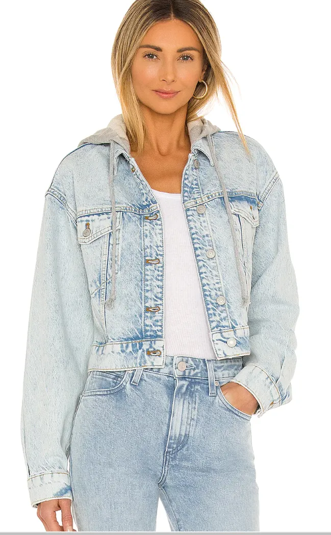 Free People Womens Brando Denim Jacket, Size Small