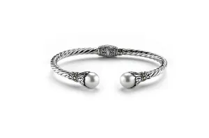 Fresh Water Bangle- White Pearl