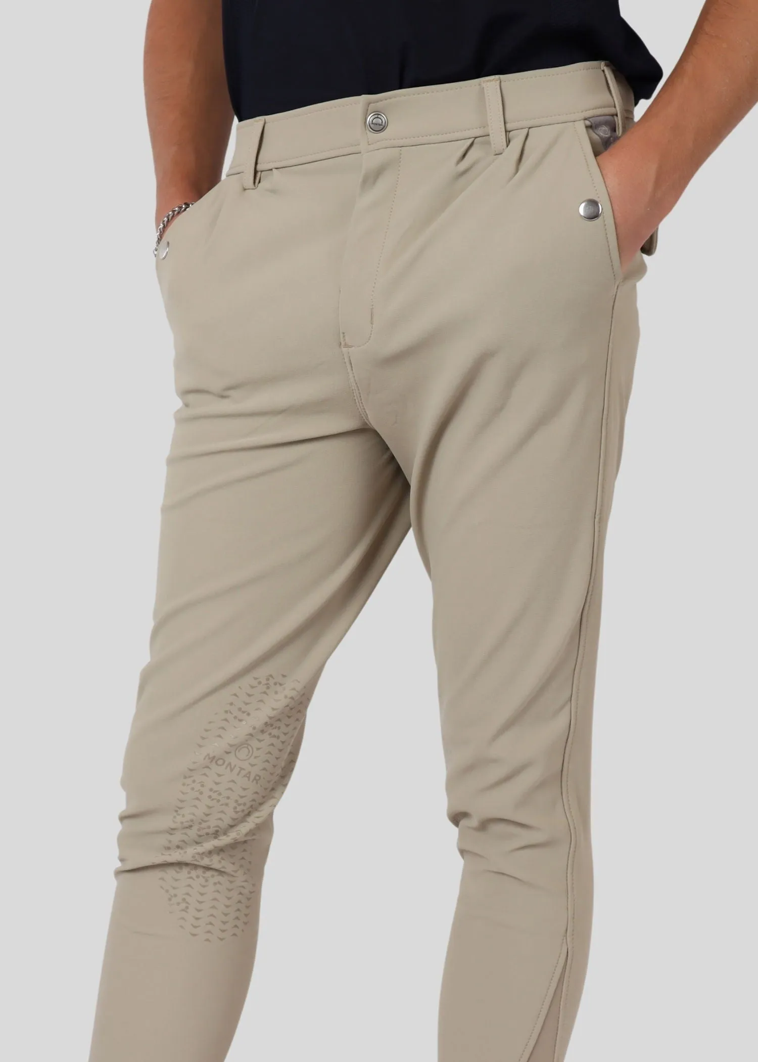 Gary Men Breeches - Kneegrip, Beige