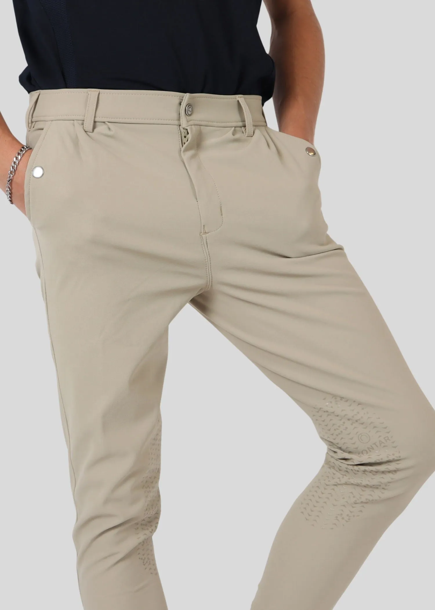 Gary Men Breeches - Kneegrip, Beige