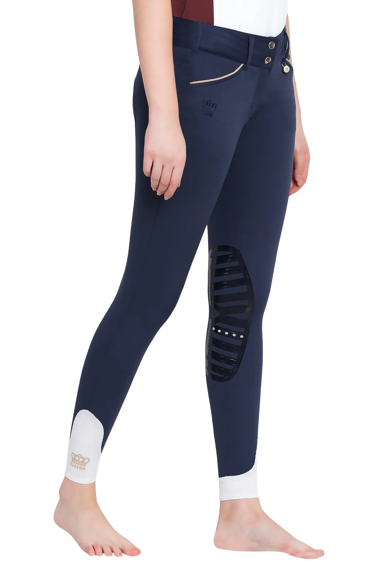 George H Morris Ladies Add Back Silicone Knee Patch Breeches