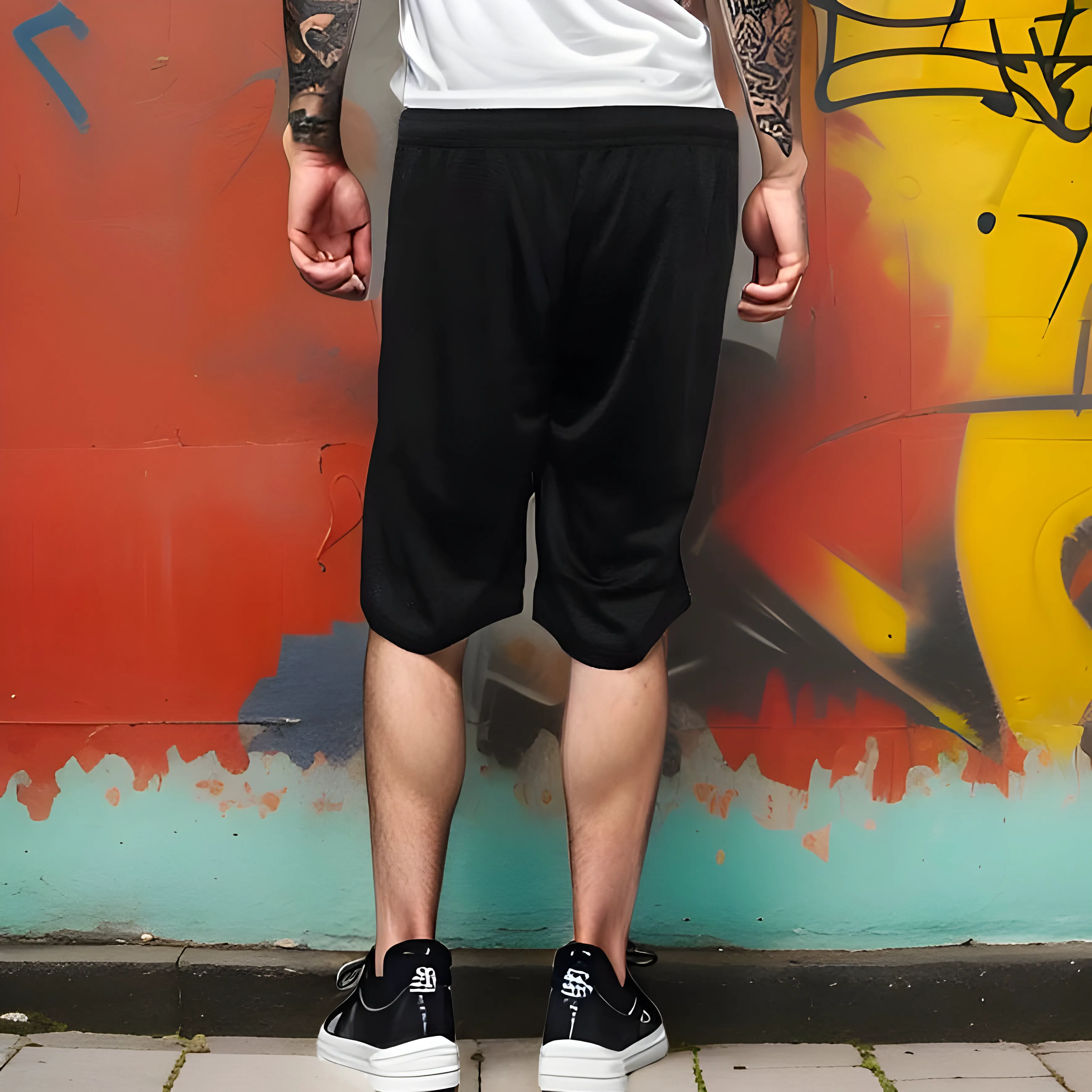 ^HUSTLE GANG^ (BLACK) ~SIMPLE CHIEF~ UNLINED MESH BASKETBALL SHORTS