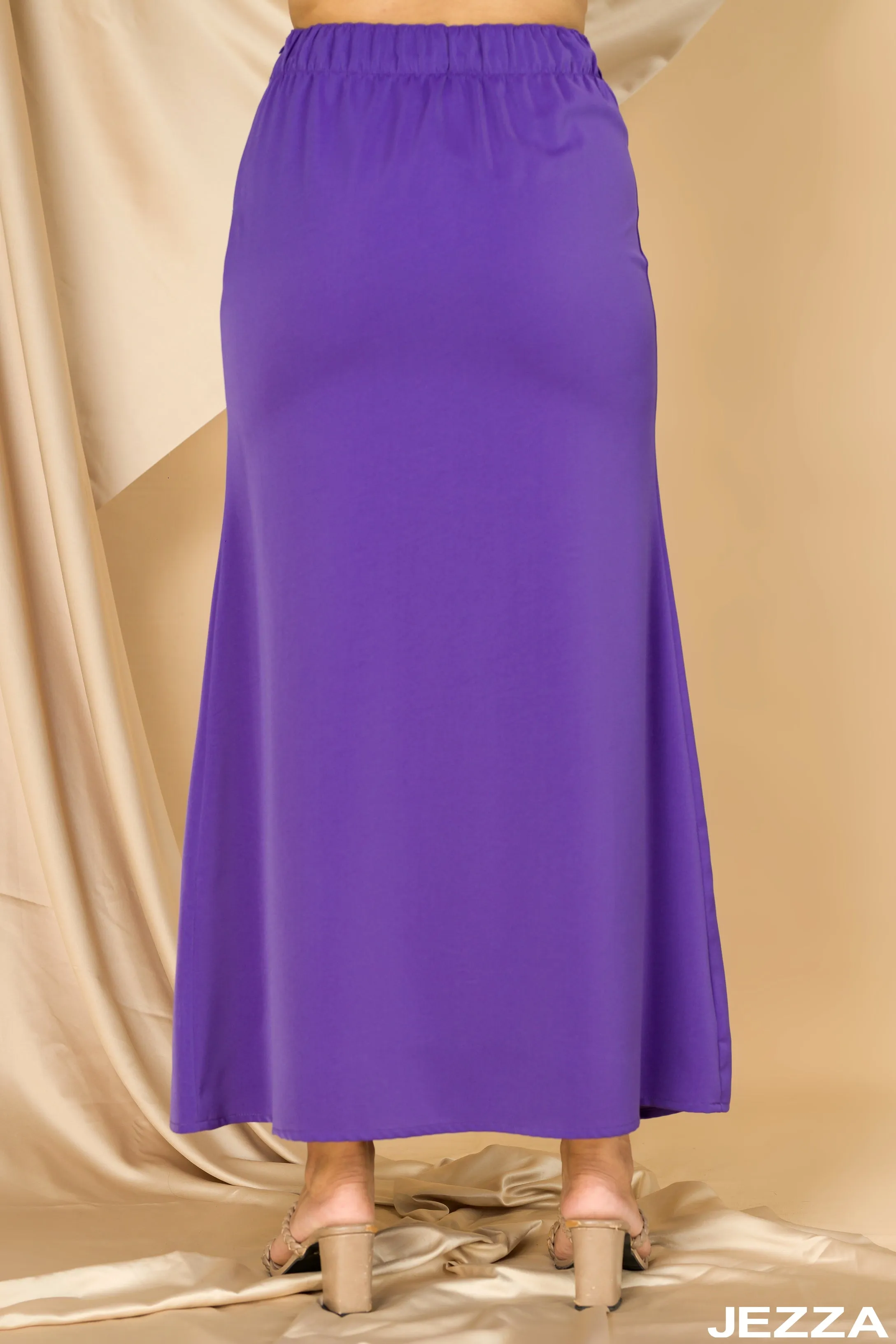 JEZZA Purple Colour Women's Modest Skirt 42022