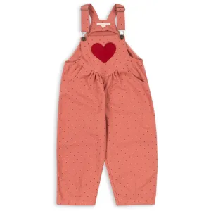 Konges Sløjd MahAndany Dot Nola Heart Overalls GOTS