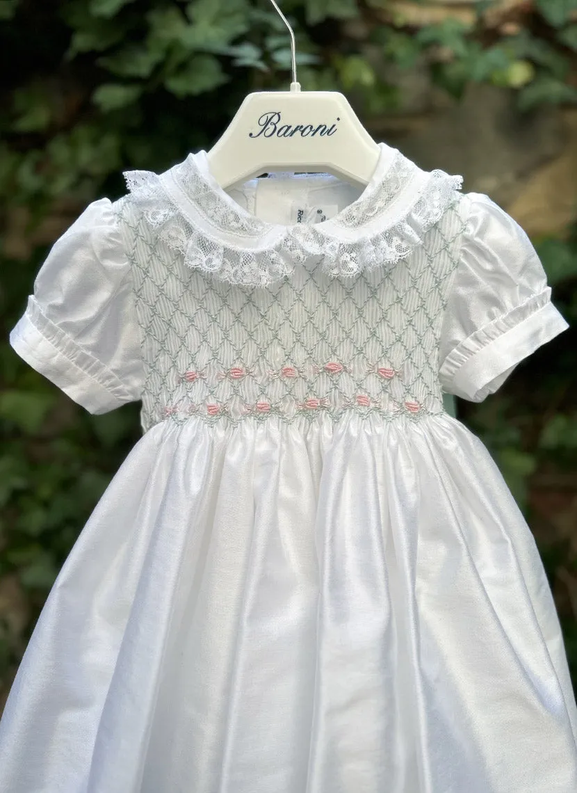 Lace and Smock Celebration Dress