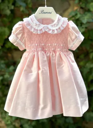 Lace and Smock Celebration Dress