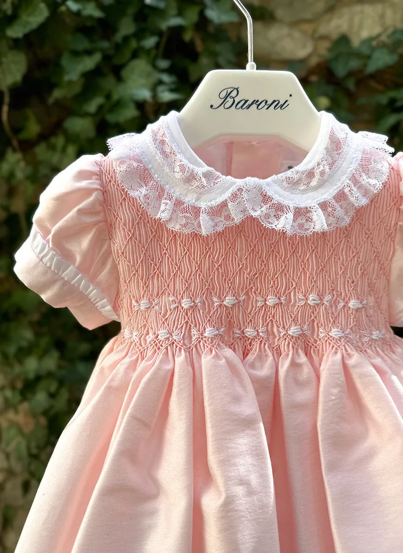 Lace and Smock Celebration Dress