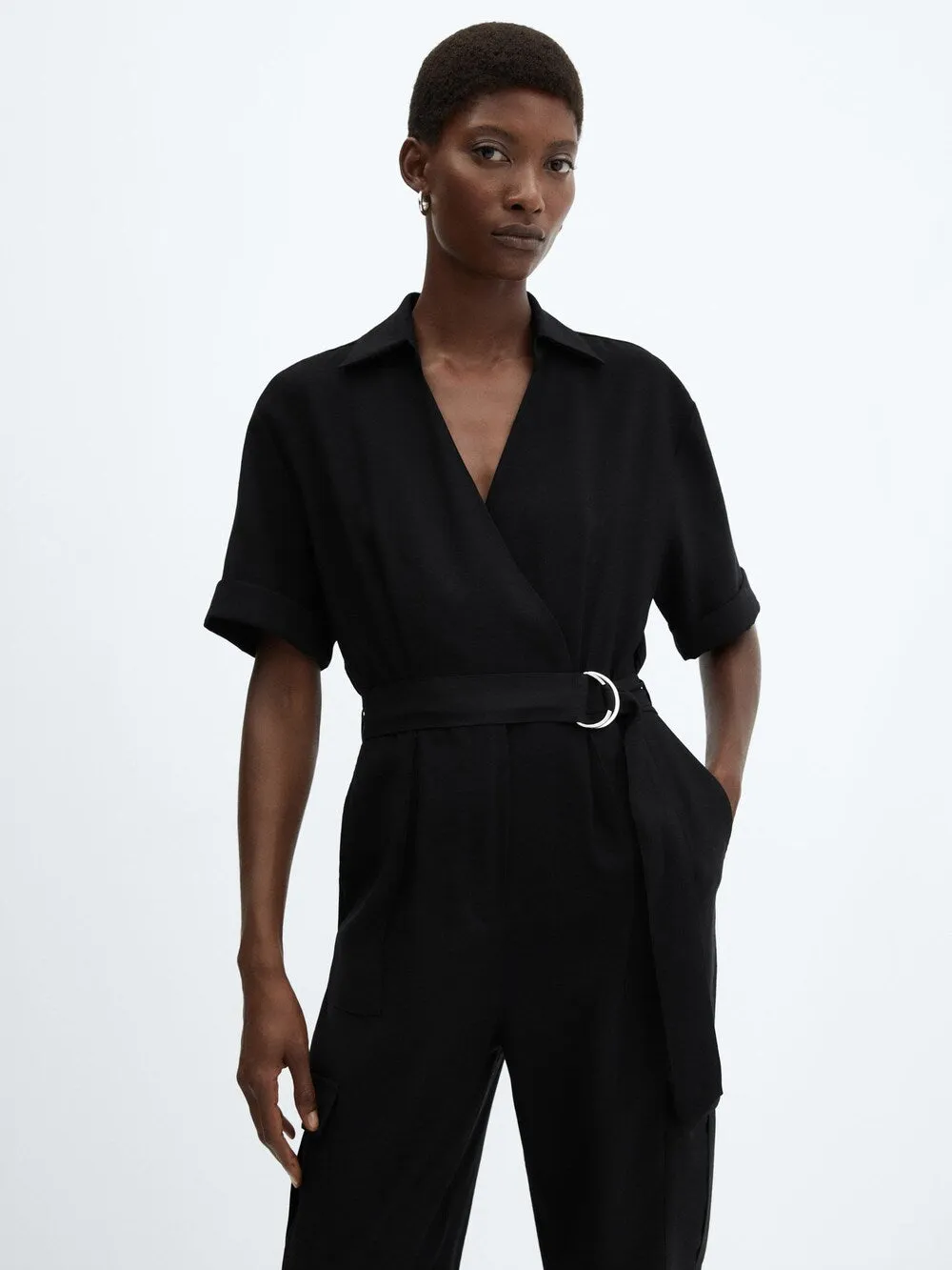 Mango Liv jumpsuit, black