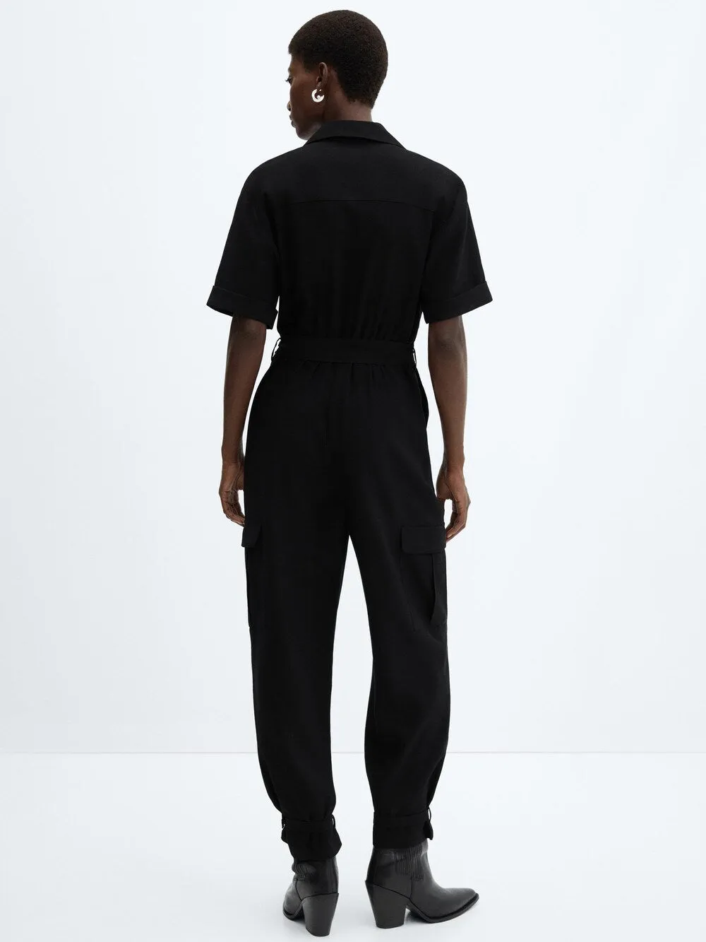 Mango Liv jumpsuit, black