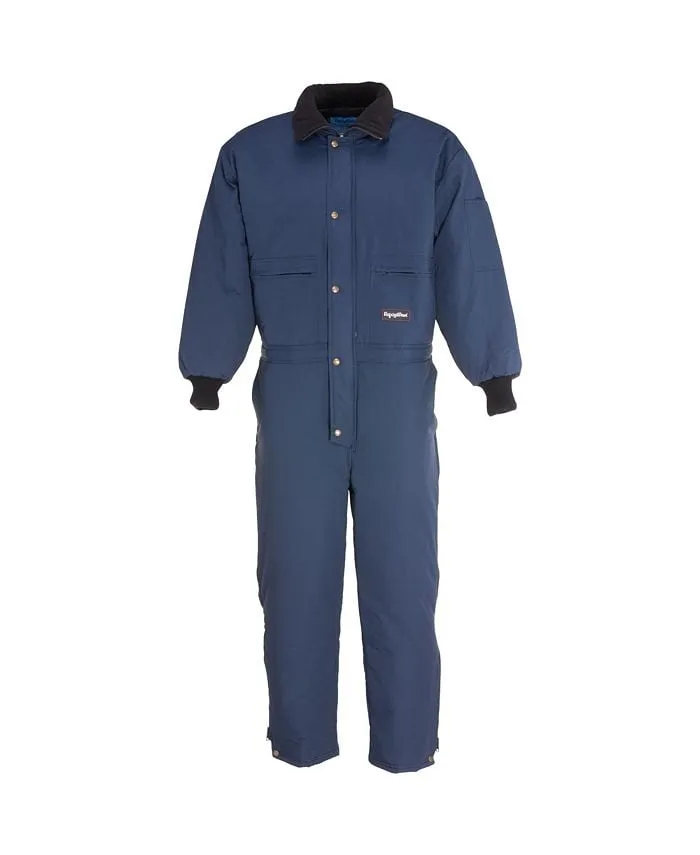 Men's insulated overalls Chill  Breaker with collar, soft fleece lining Refrigi  Wear, blue