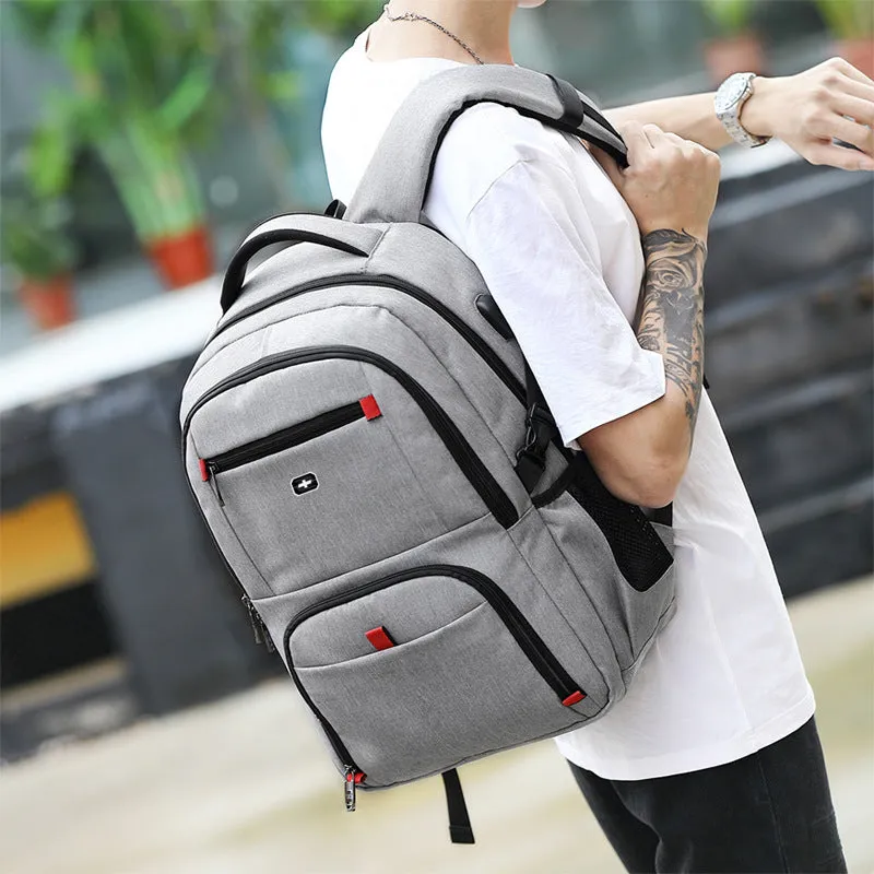 Men's Oxford cloth backpack multifunctional wear-resistant computer bag