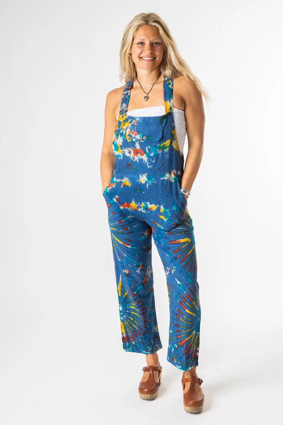 Mexicali Unisex Cotton Tie Dye Overalls