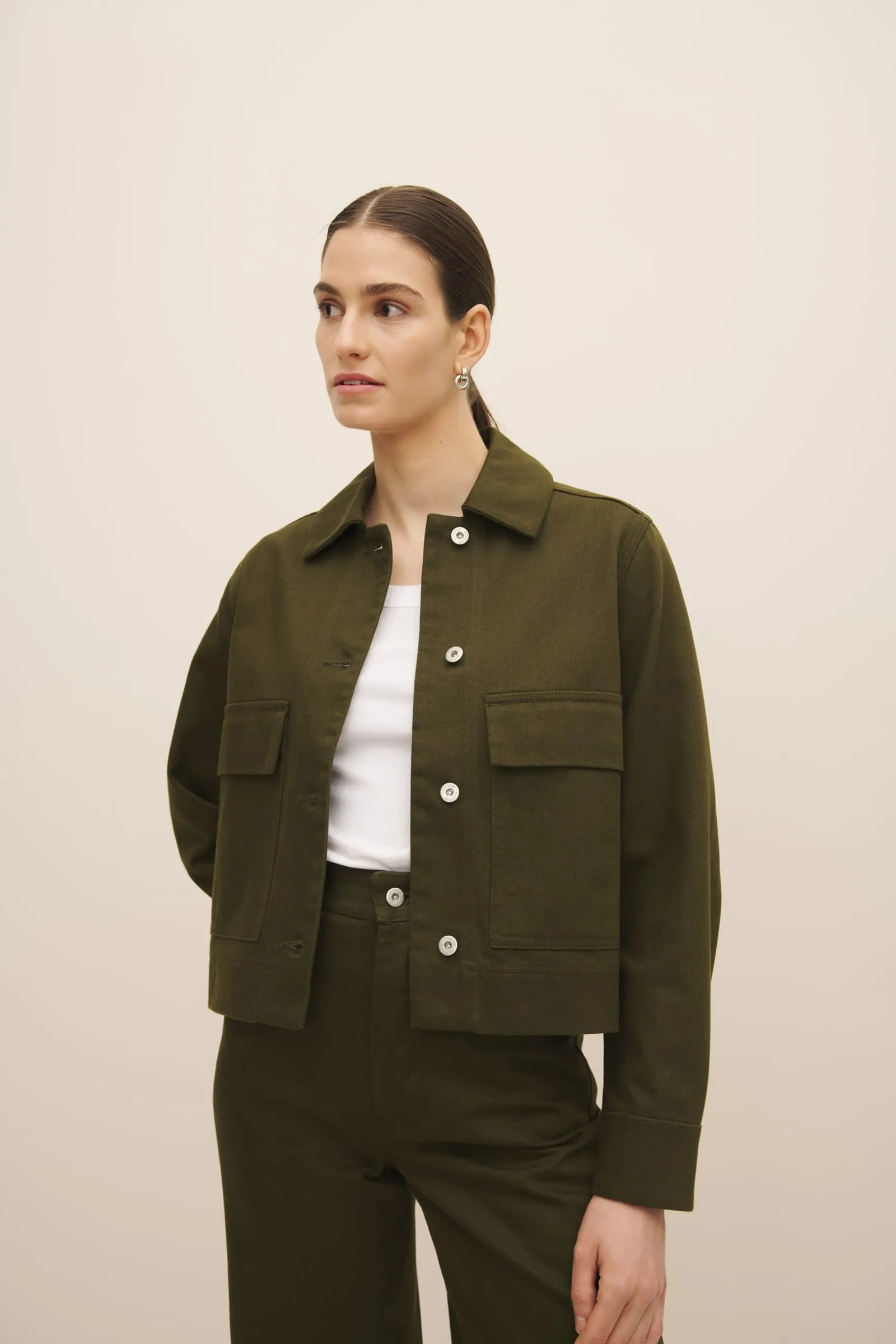 Mirror Jacket - Khaki Denim