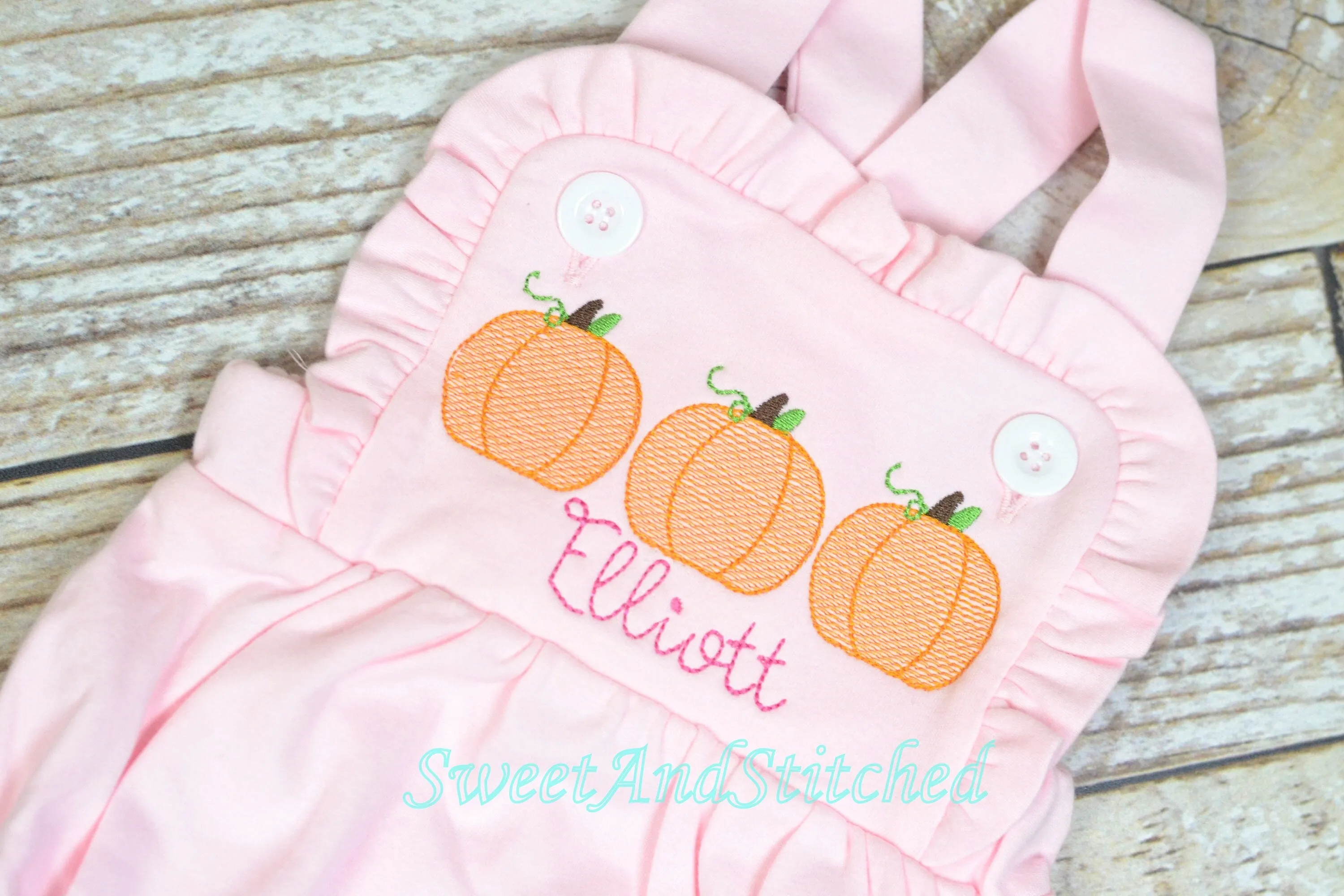 Monogrammed girls pumpkin outfit, girls pumpkin birthday bubble cake smash outfit, 1st birthday cake smash pumpkin outfit