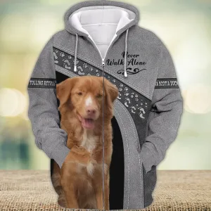 Nova Scotia Duck Tolling Retriever Love Never Walk Alone Love 3D Full Print Shirts