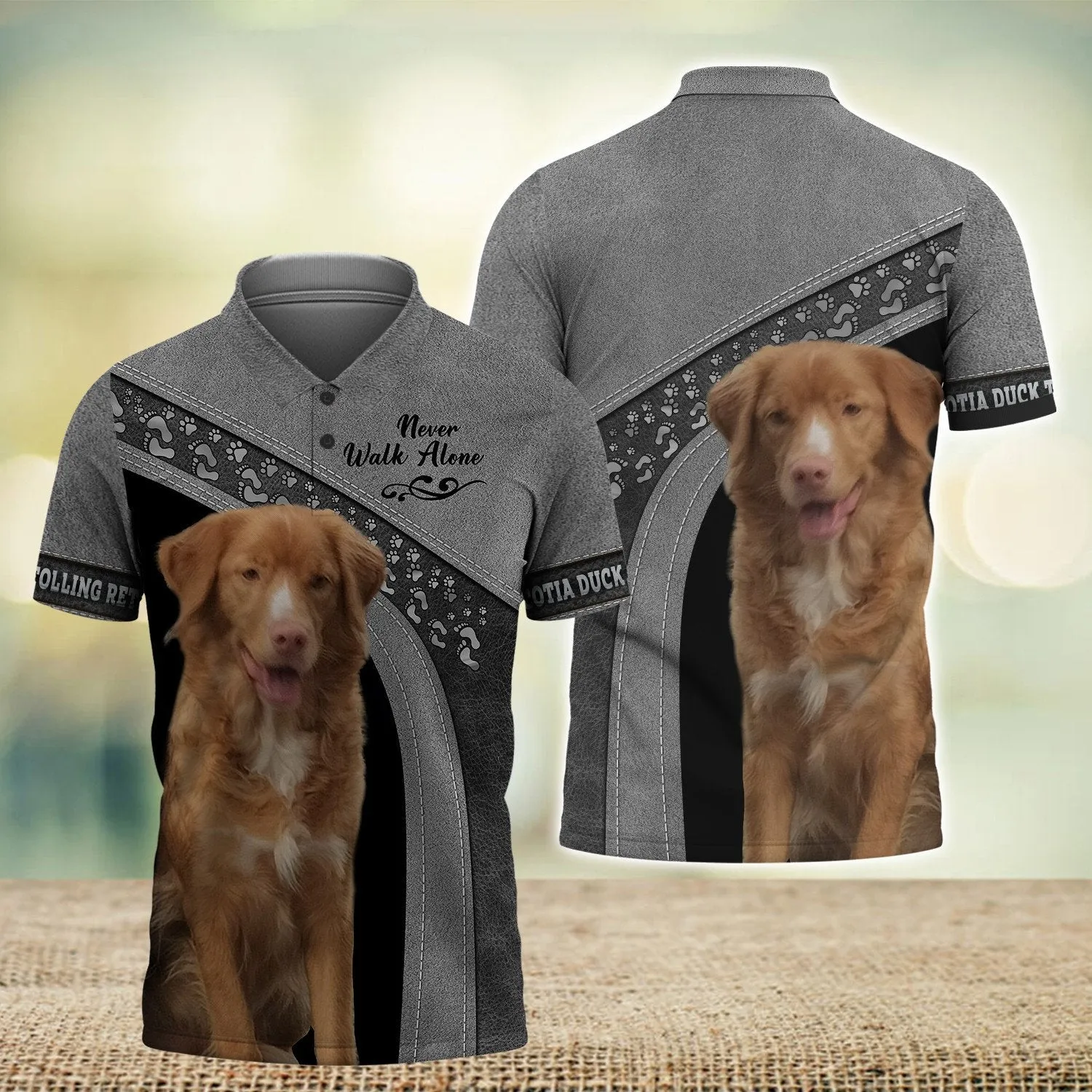 Nova Scotia Duck Tolling Retriever Love Never Walk Alone Love 3D Full Print Shirts