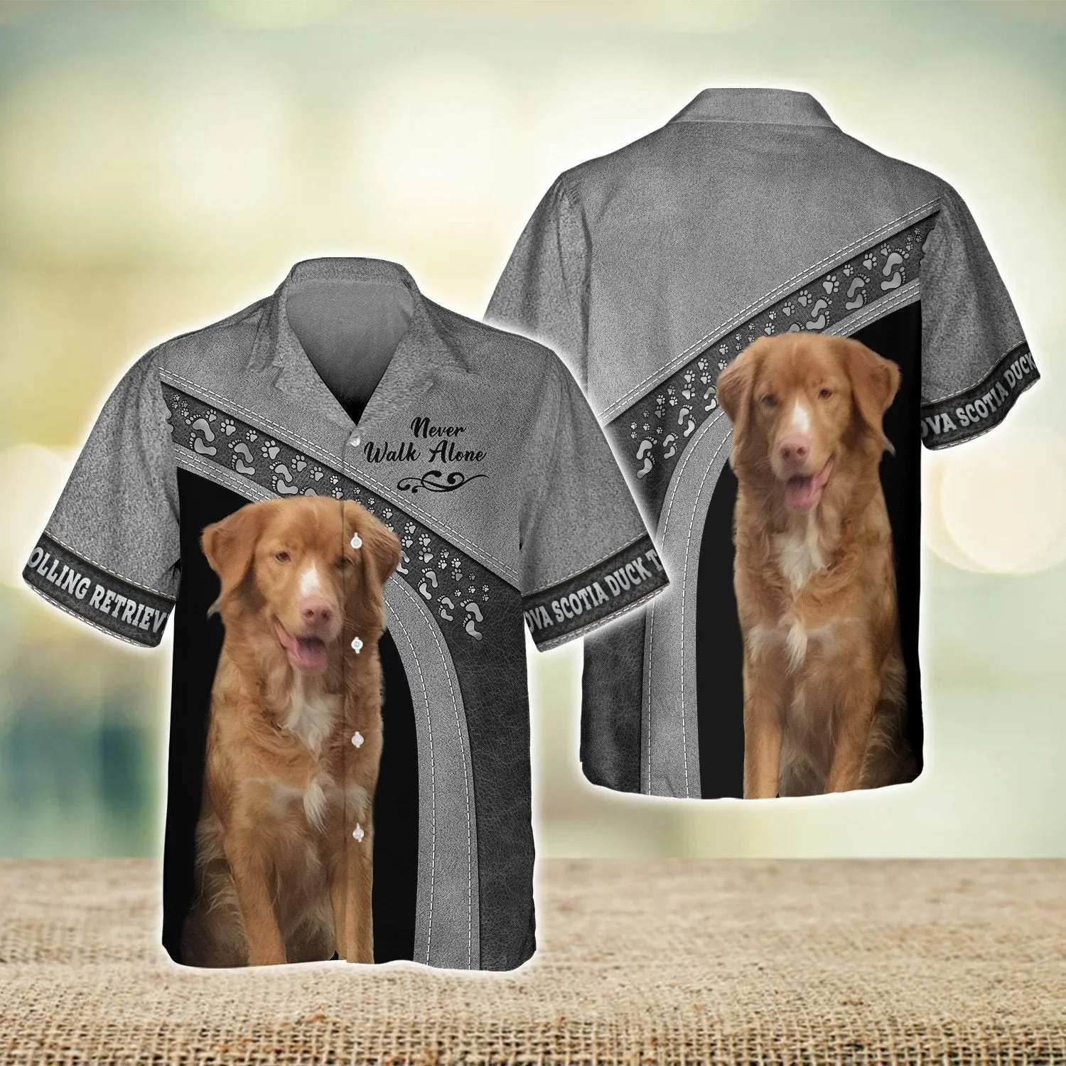 Nova Scotia Duck Tolling Retriever Love Never Walk Alone Love 3D Full Print Shirts