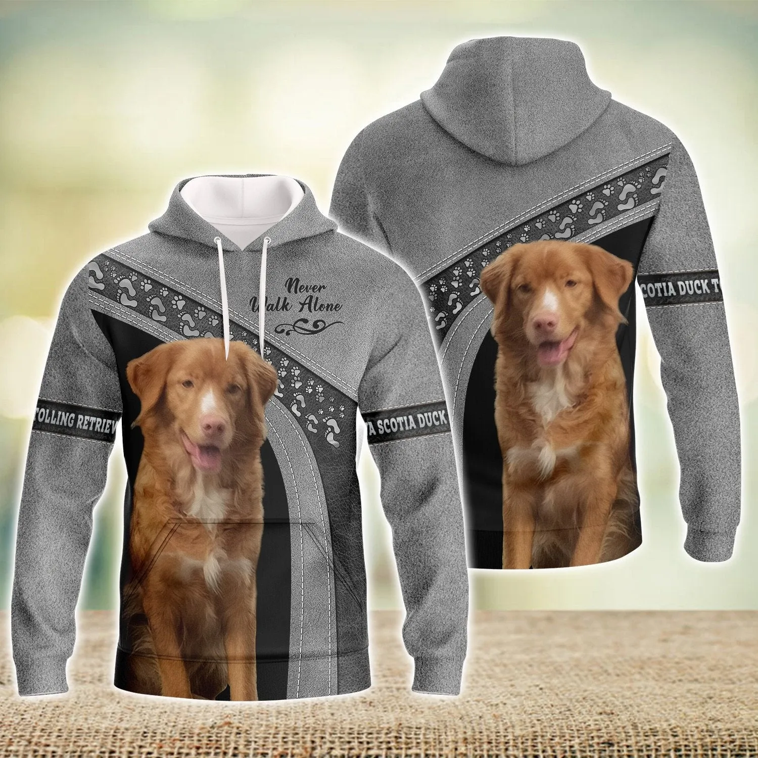 Nova Scotia Duck Tolling Retriever Love Never Walk Alone Love 3D Full Print Shirts