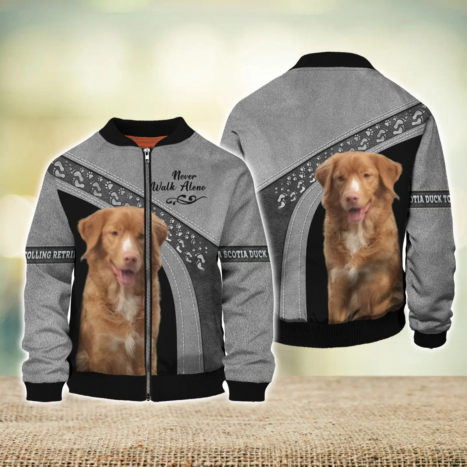 Nova Scotia Duck Tolling Retriever Love Never Walk Alone Love 3D Full Print Shirts